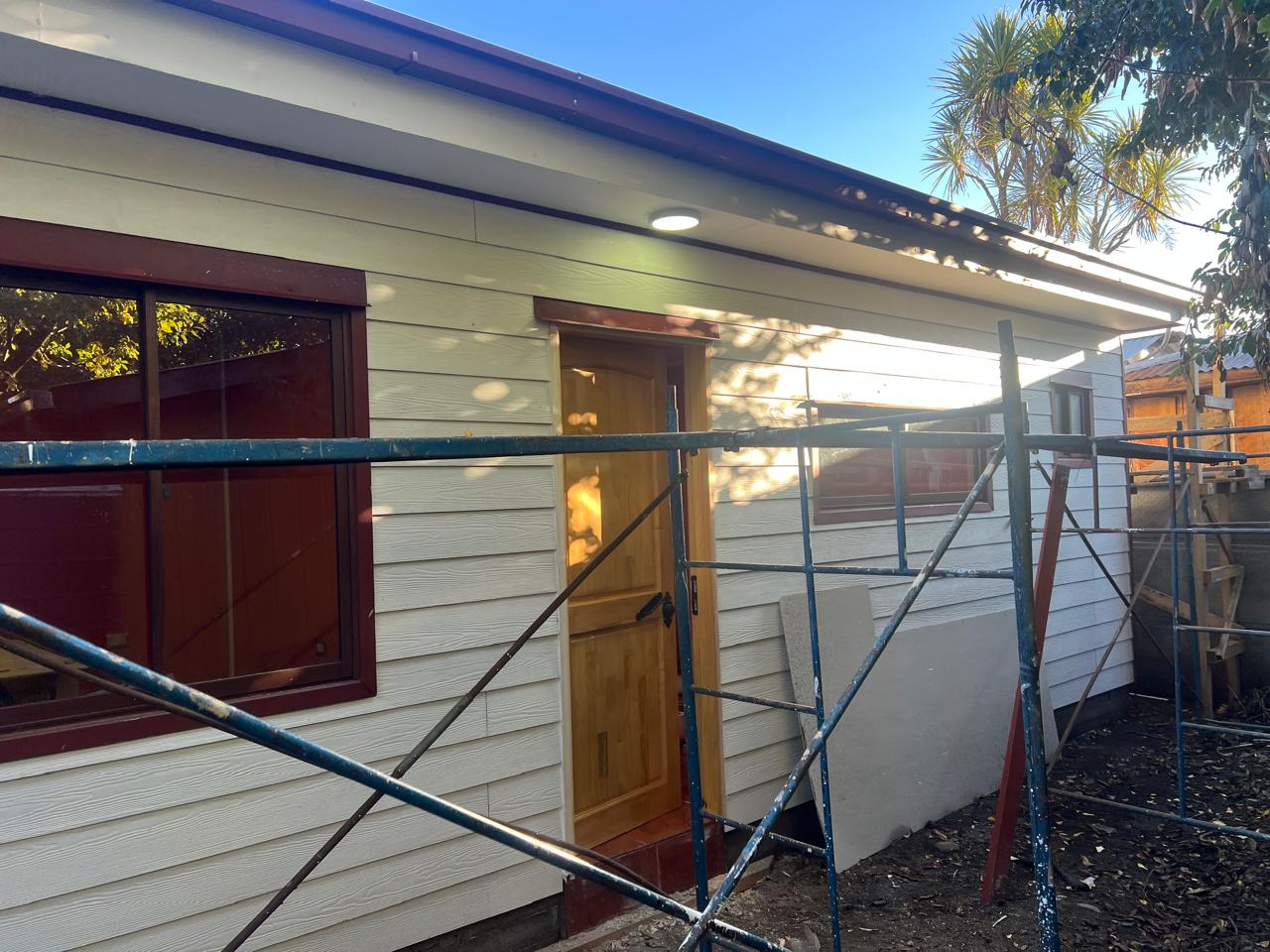 Vista de la casa familiar