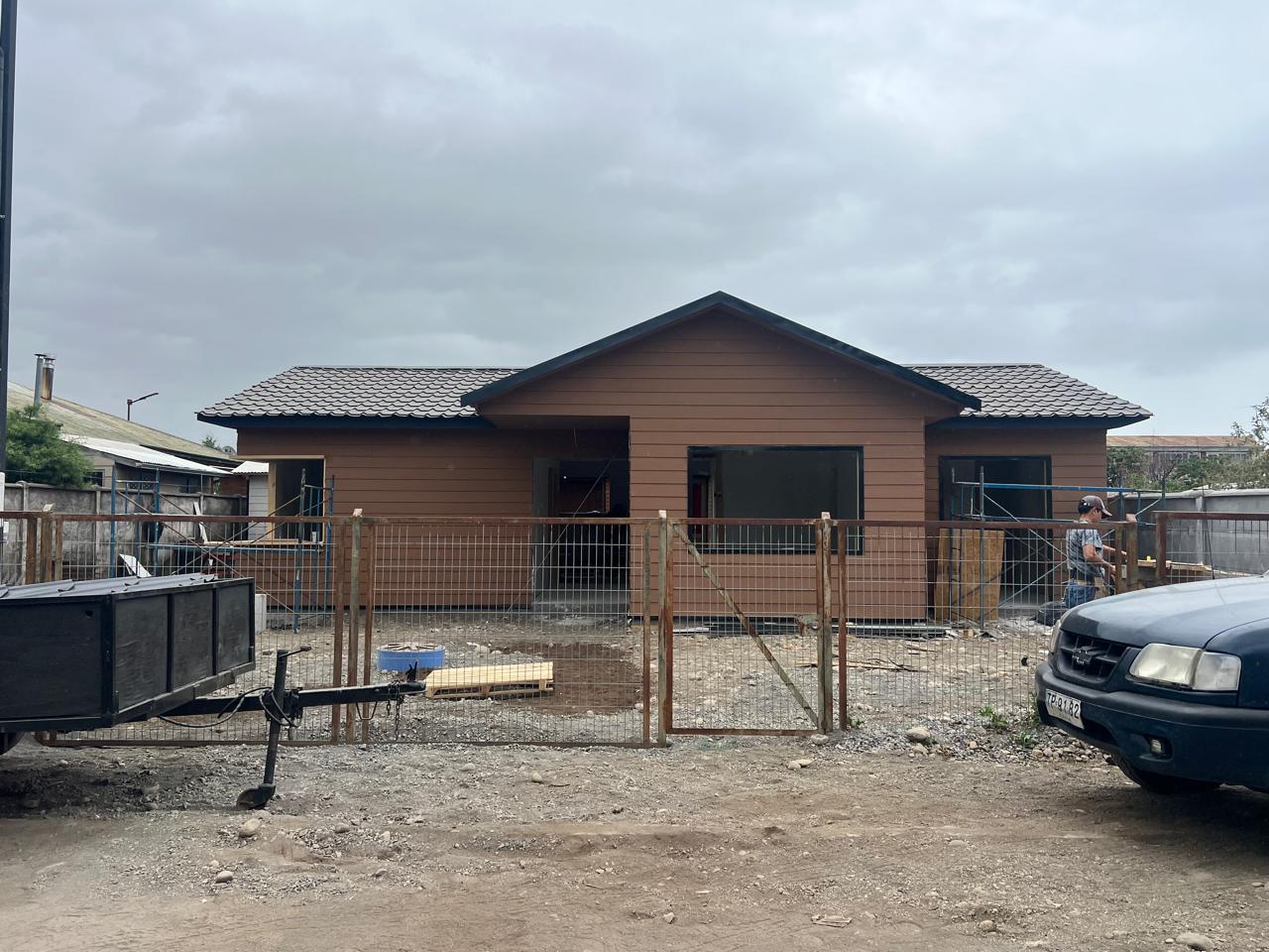 Vista de la casa familiar