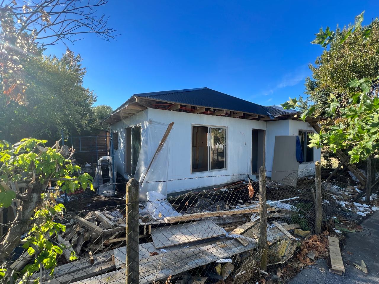 Vista de la casa familiar