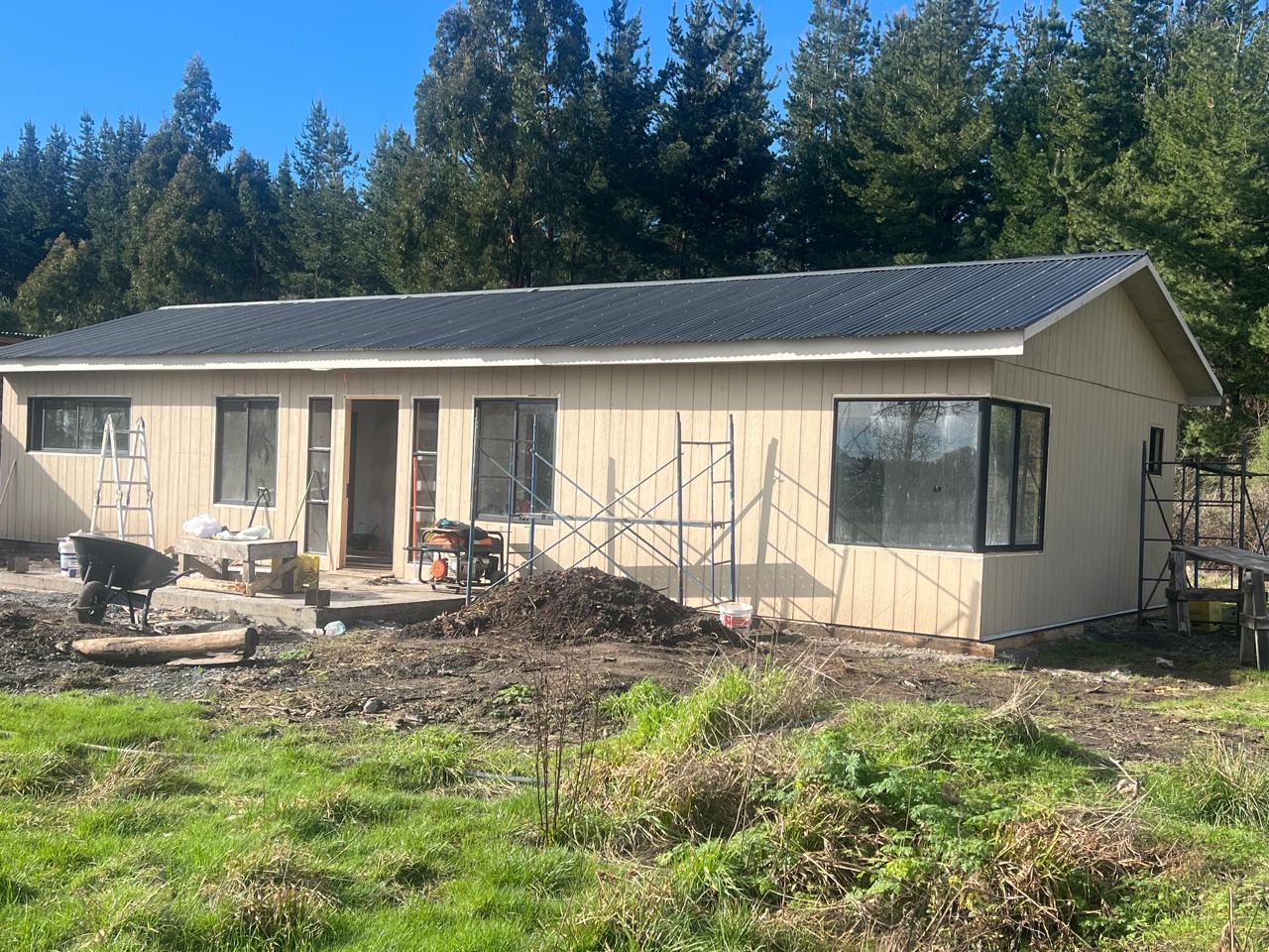 Vista de la casa familiar