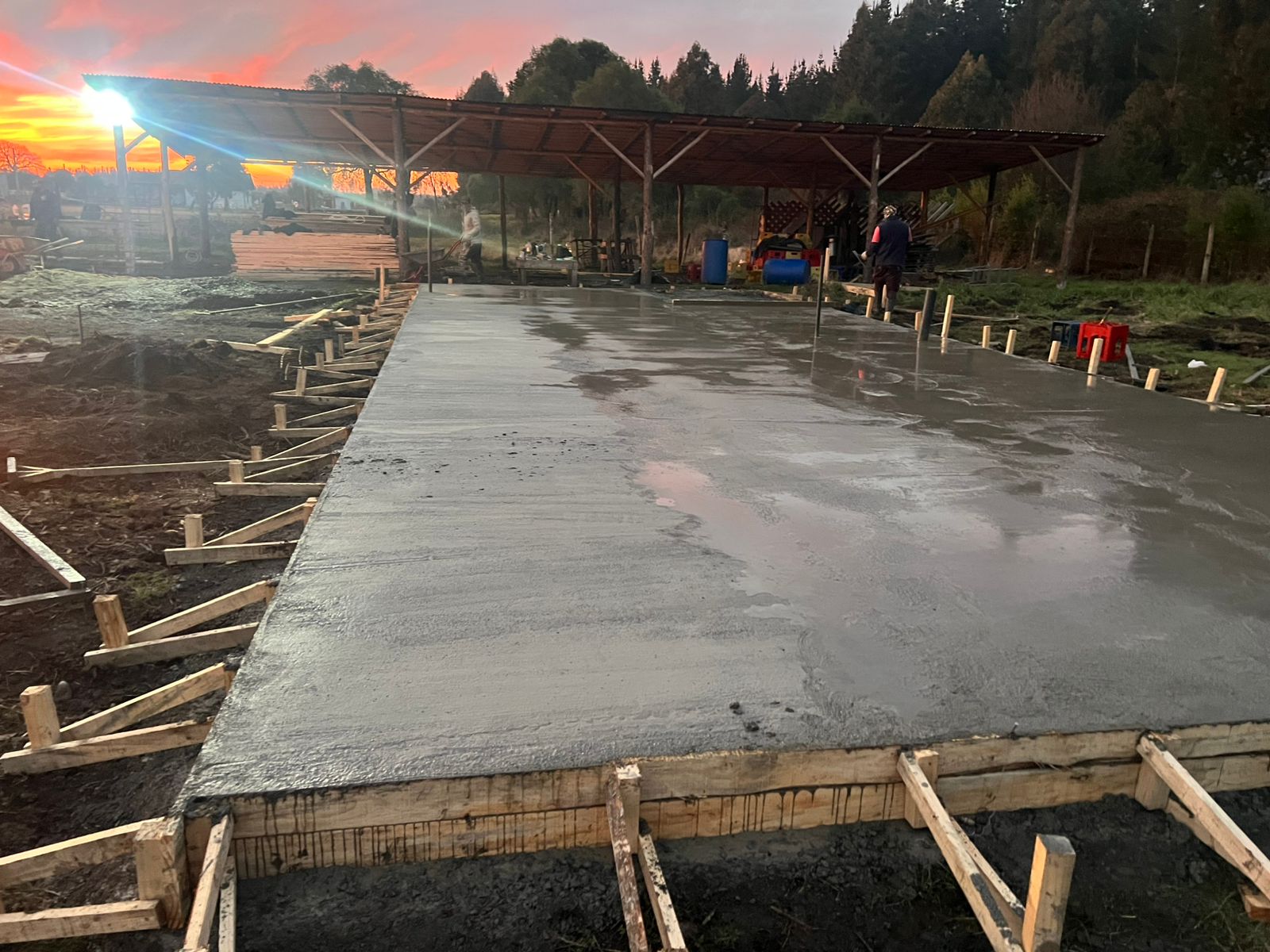 Vista de la casa familiar