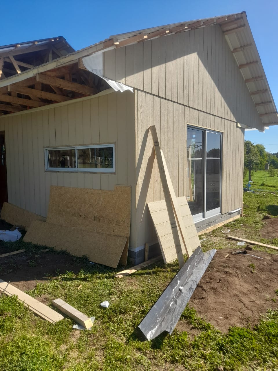 Vista de la casa familiar