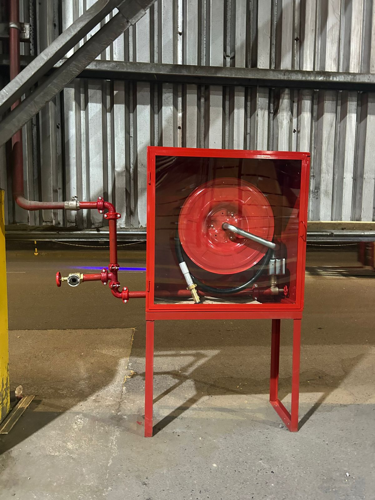 Vista de manguera de incendios