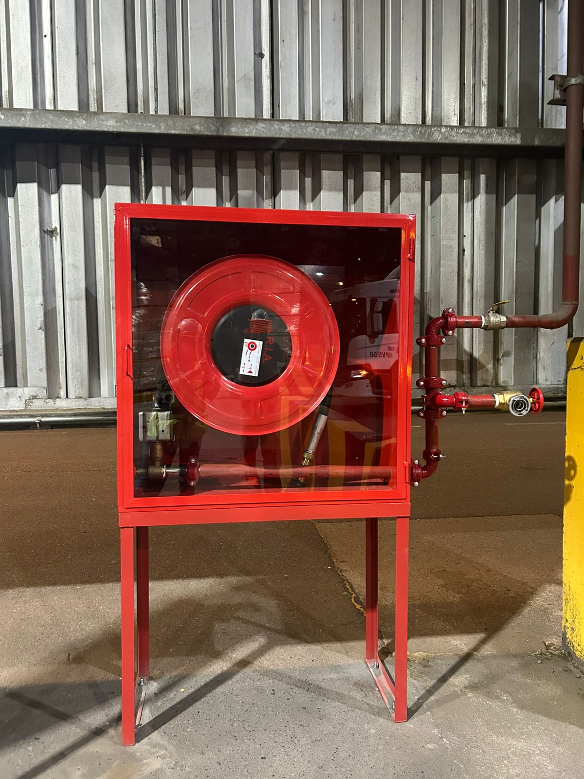 Vista de manguera de incendios